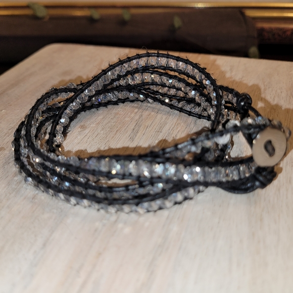 RARE-Vintage❤️✅️ Victoria Emerson-Natural Stone Wrap around bracelet & necklace - Picture 3 of 5